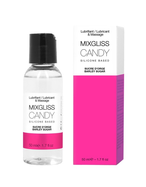 2 en 1 Lubrifiant et huile de massage silicone Mixgliss Candy Sucre d'orge 50 ML - MG2559 2 en 1 Lubrifiant et huile de massage silicone Mixgliss Candy Sucre d'orge 50 ML - MG2559