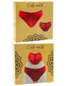 Culotte rouge en dentelle avec nœud en satin - PF09LRED