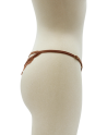 String taupe en dentelle avec bijou cœur doré - PA02MBRW