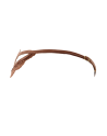 String taupe en dentelle avec bijou cœur doré - PA02MBRW