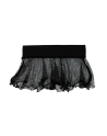 Mini jupe noire en résille large transparente Sofia - LSN4
