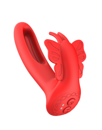 Vibromasseur FLY PULSE Papillon à Double Action Télécommandé - SX-ST30