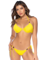 Bikini Jaune à Armatures et Perles - MAL67136YLW