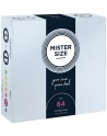 Boite de 36 préservatifs latex avec réservoir, 7 tailles disponibles, Mister Size - MS36